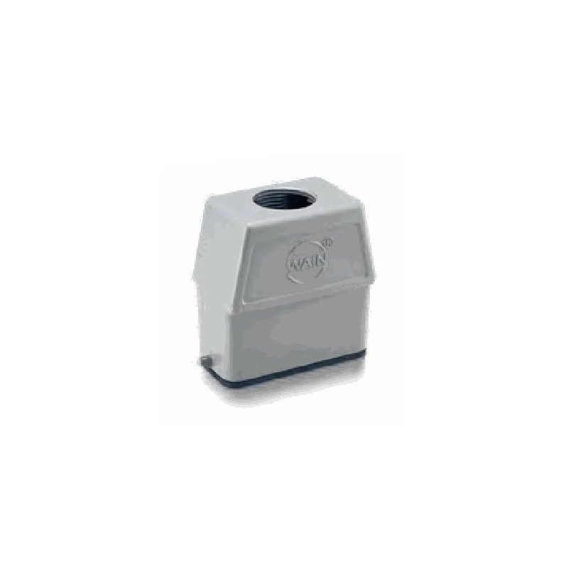 Capot 10A, Aluminium moulé sous pression, Alliage de zinc moulé, IP65, Sortie verticale, M25
